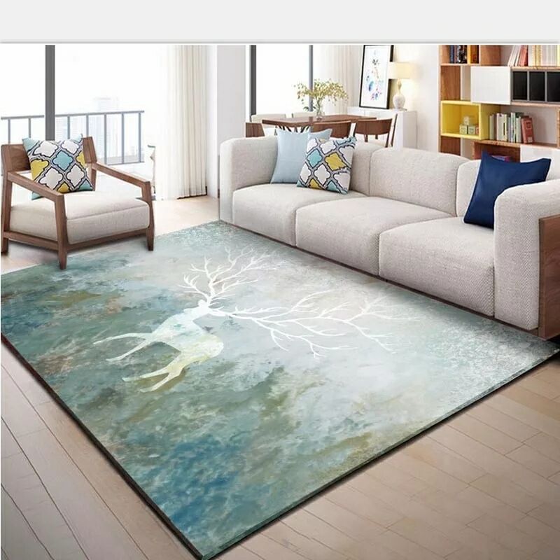 Nordic Modern Minimalist Living Room Coffee Table Carpet