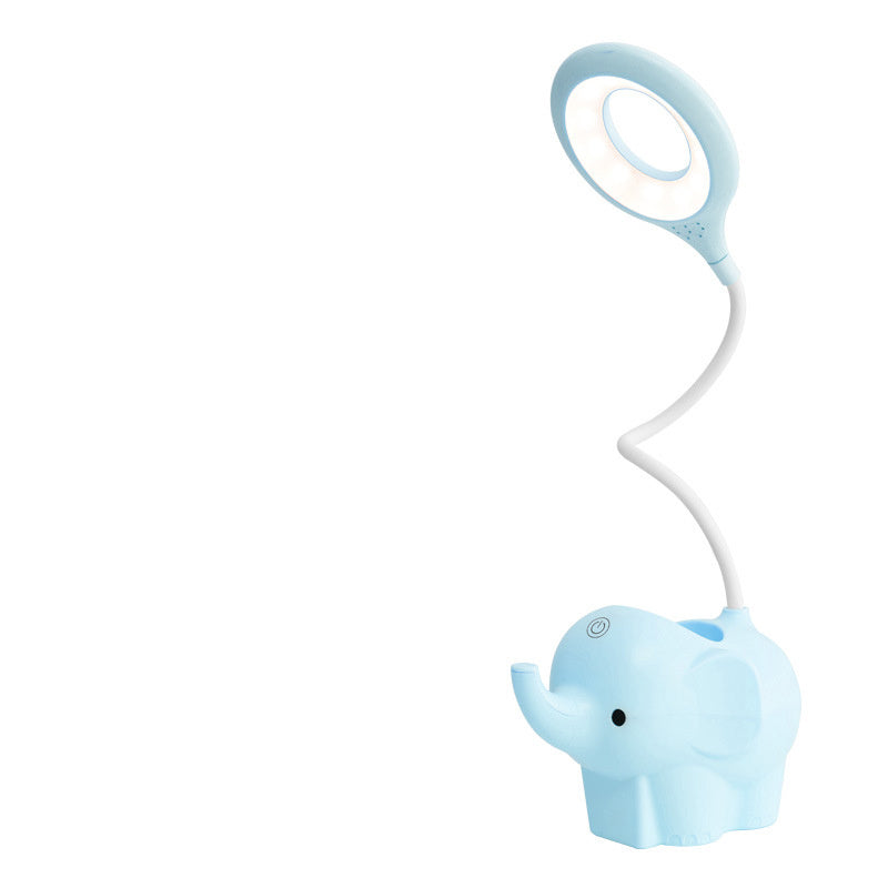 Little Elephant Eye Protection Three-Color Pen Holder Table Lamp