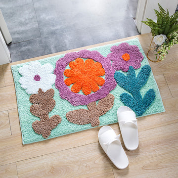 Bathroom Floor Mat Stain Resistant Door Carpet